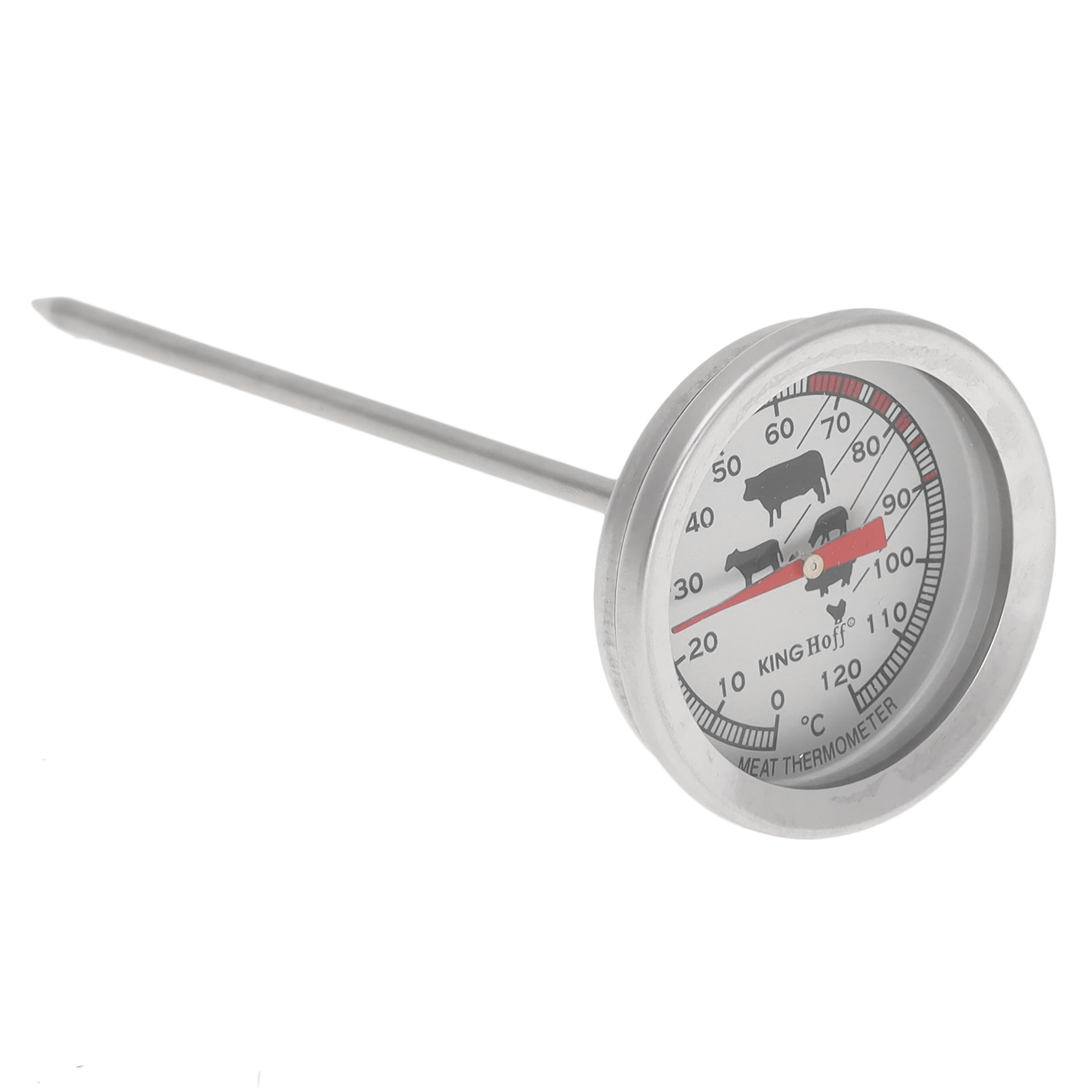 Kinghoff Meat Thermometer - stainless steel, precise measurement