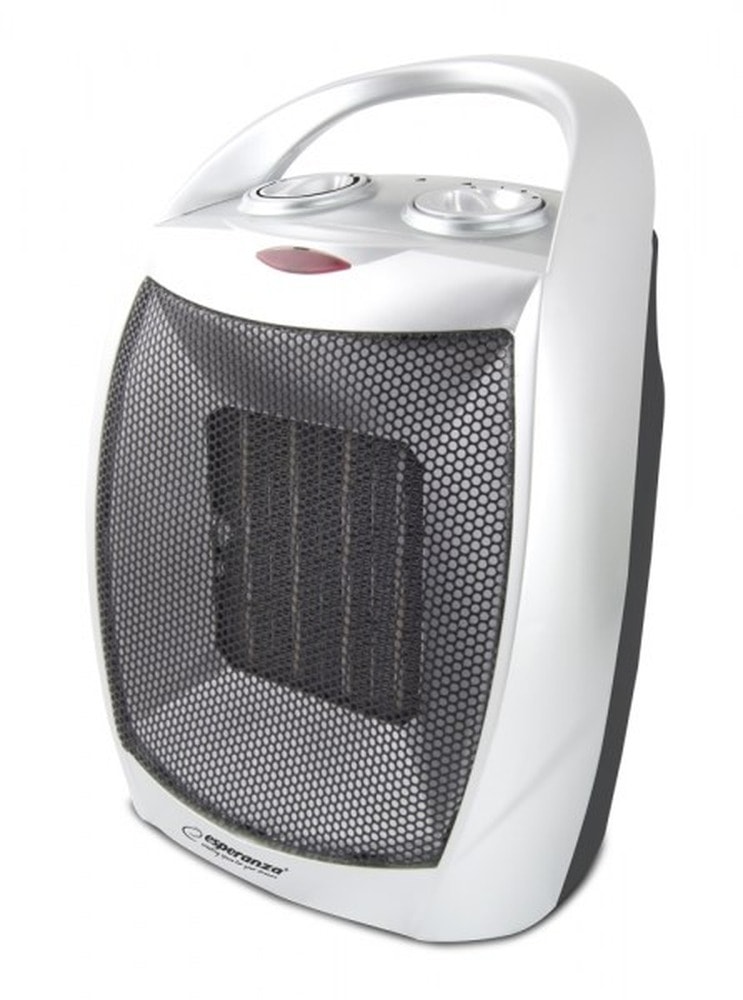 Esperanza Electric Fan Heater 1500W - 3 heating levels, black and silver