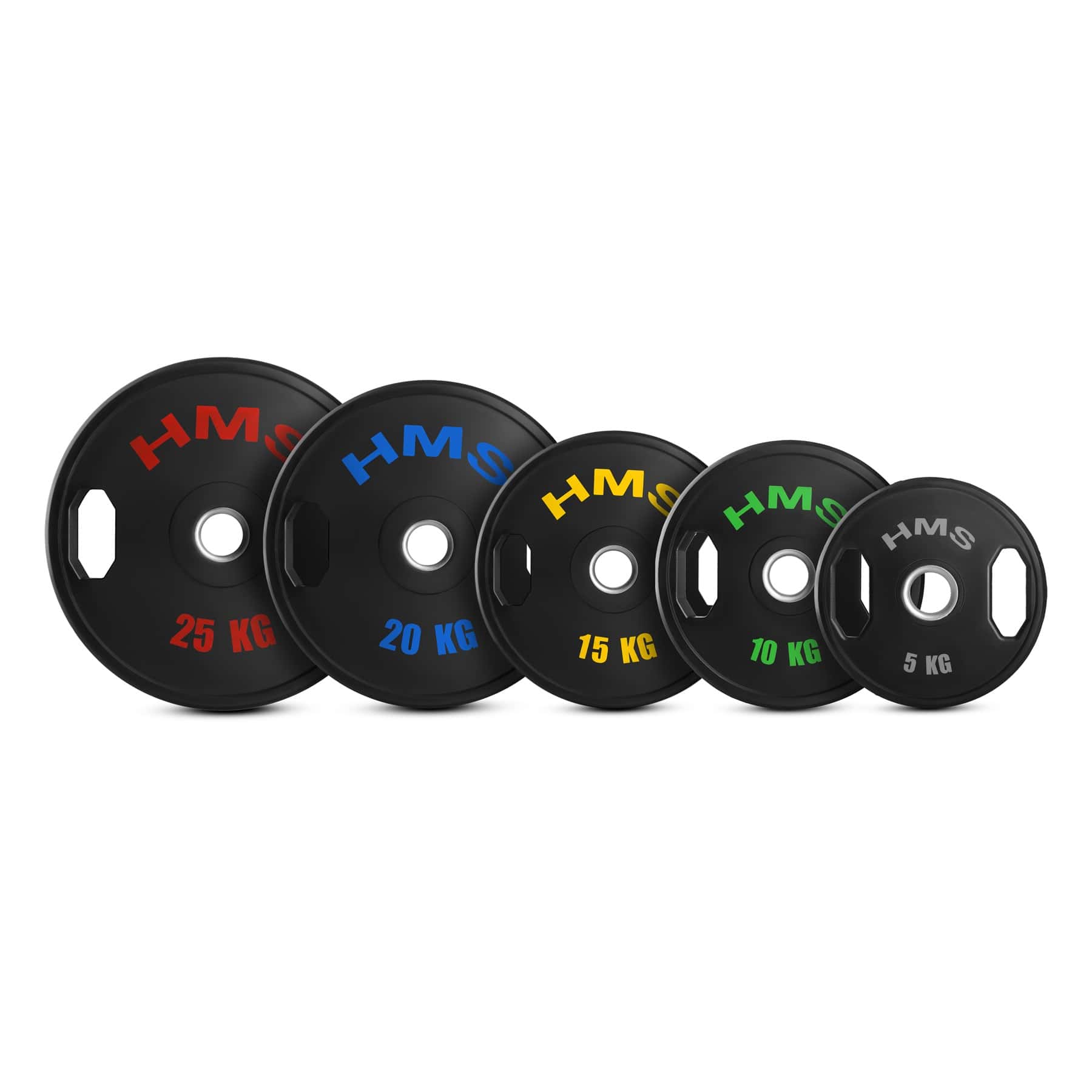 HMS Fitness TOG25 - Olympic Rubber Coated Plate 2 x 25 KG