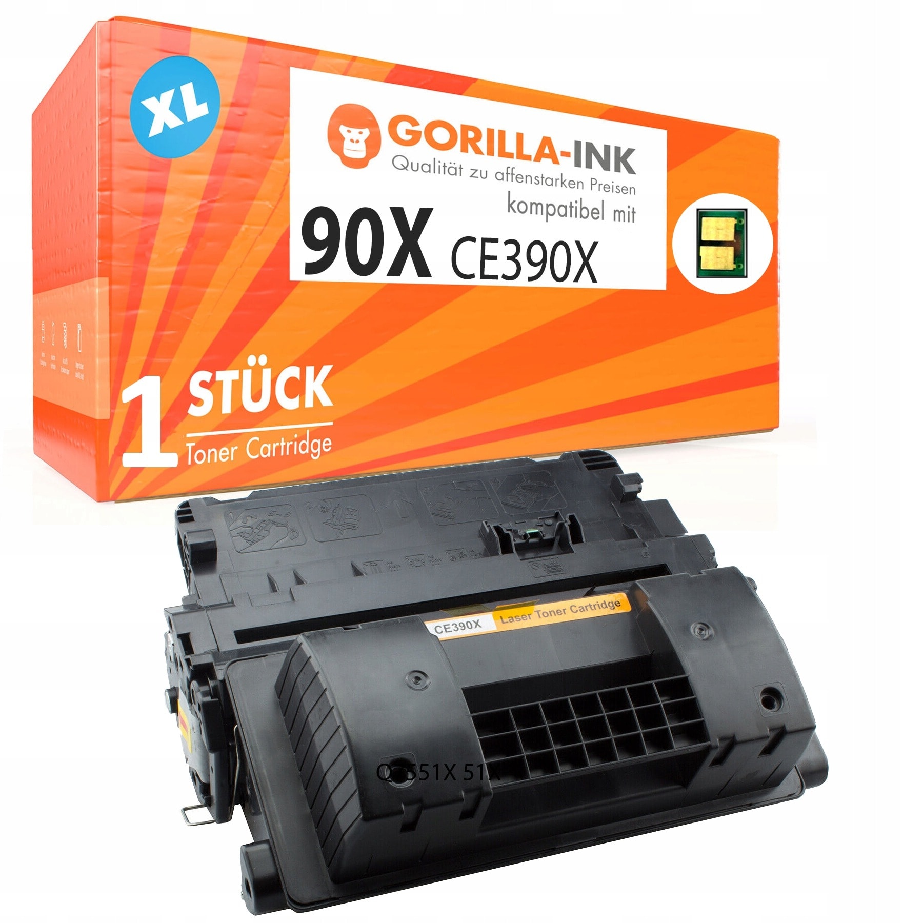 HP Toner CE390XD (90X) Twin Pack - Black Toner for LaserJet Printers