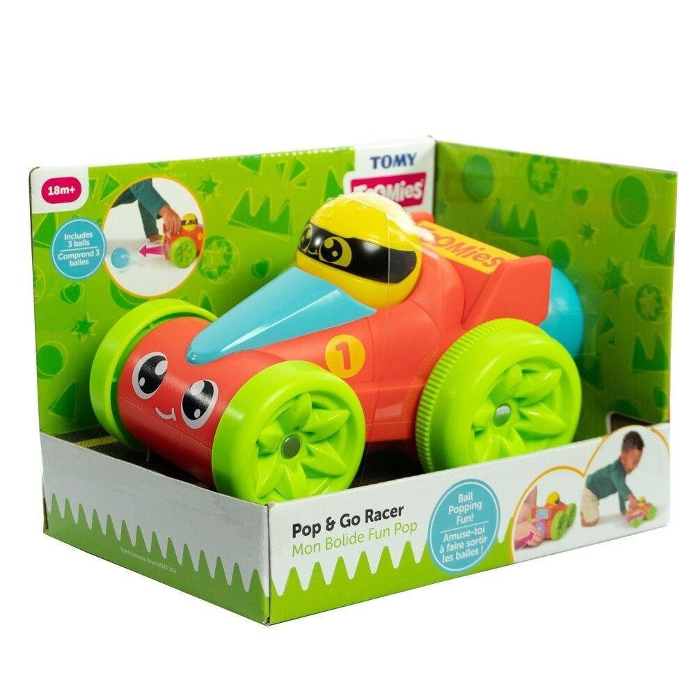 Toomies red race car with balls Pop&Go - perfect toy for toddlers