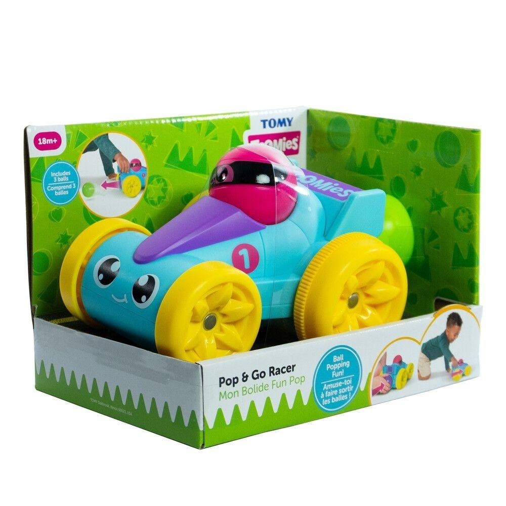 Toomies Pop&Go - Blue ball race car for kids