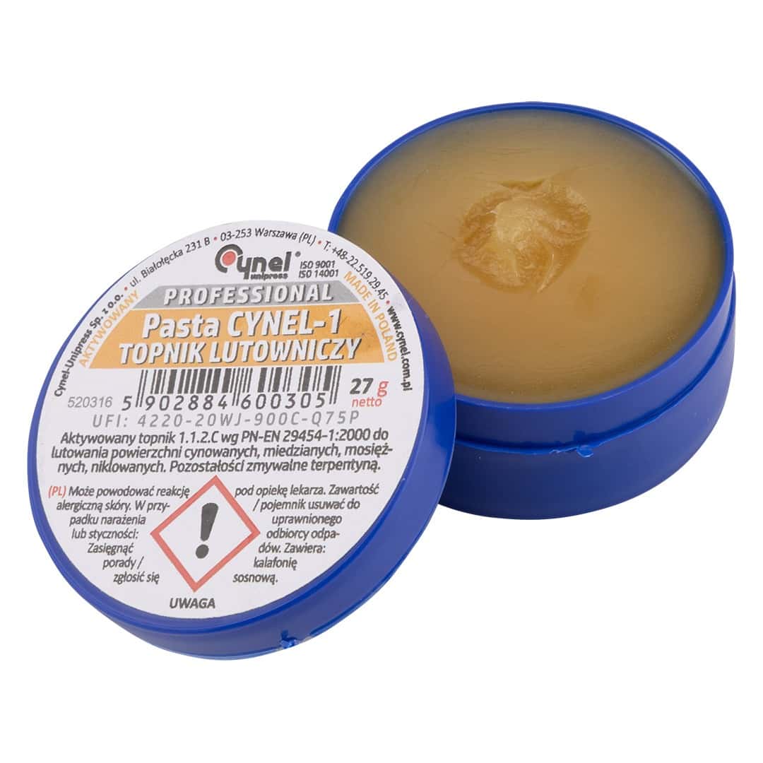 CYNEL Flux for soft soldering 27 g - reliable in every situation