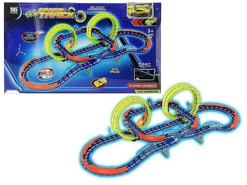 ADAR Battery-powered car track with car and loops