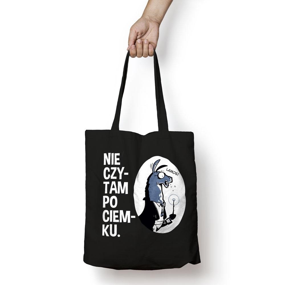 Cotton bag - I don't read in the dark - perfect for books