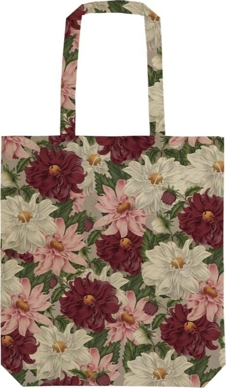 Skona Ting Cotton Bag Purple Dahlias - perfect for shopping