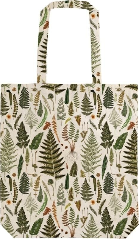 STBAG 84 Cotton Bag with Fern Pattern - perfect for shopping