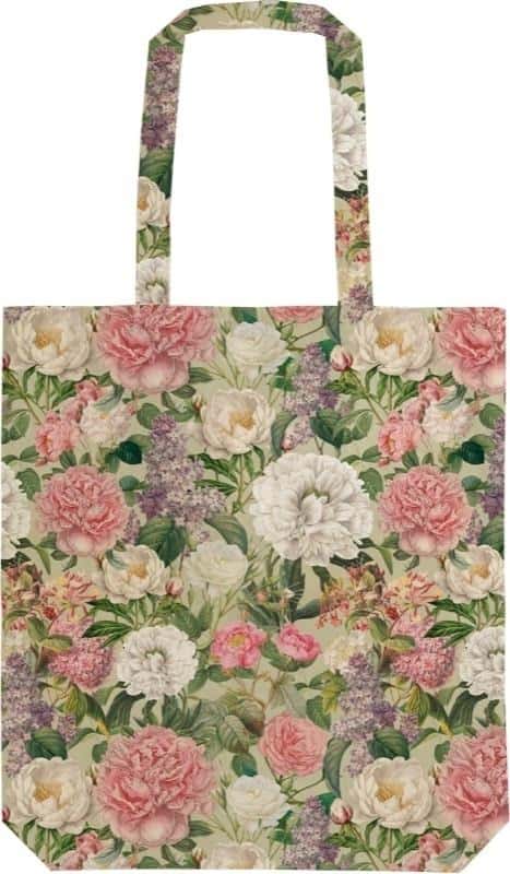 Cotton bag STBAG 87 Peonies and Roses Shopper - ideal for shopping