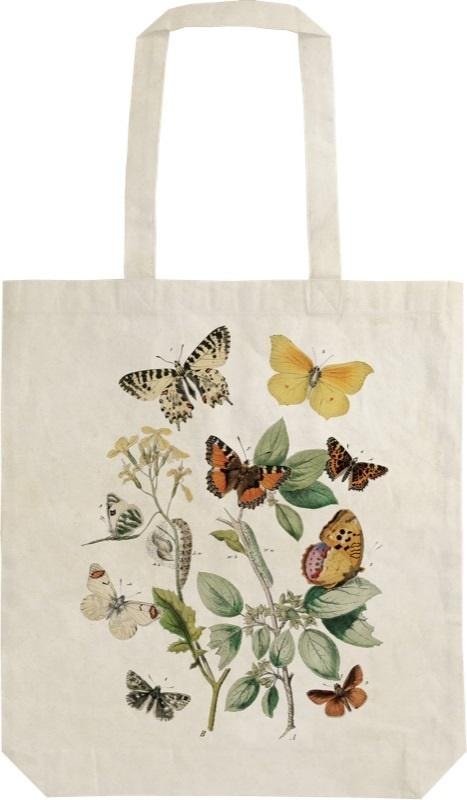 Cotton bag with butterflies - ecological and stylish