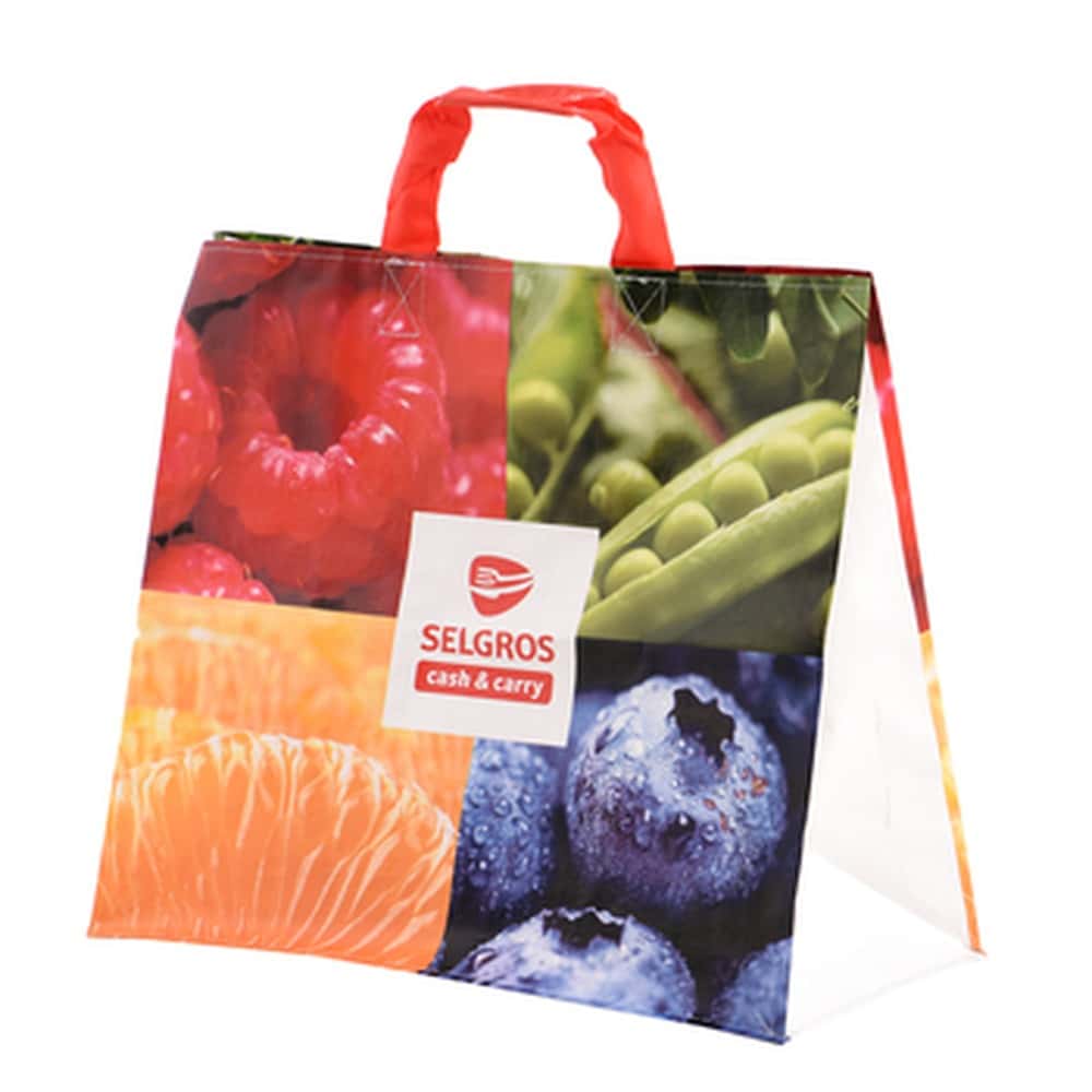 Selgros PP bag green 45x40x20 cm - perfect for shopping