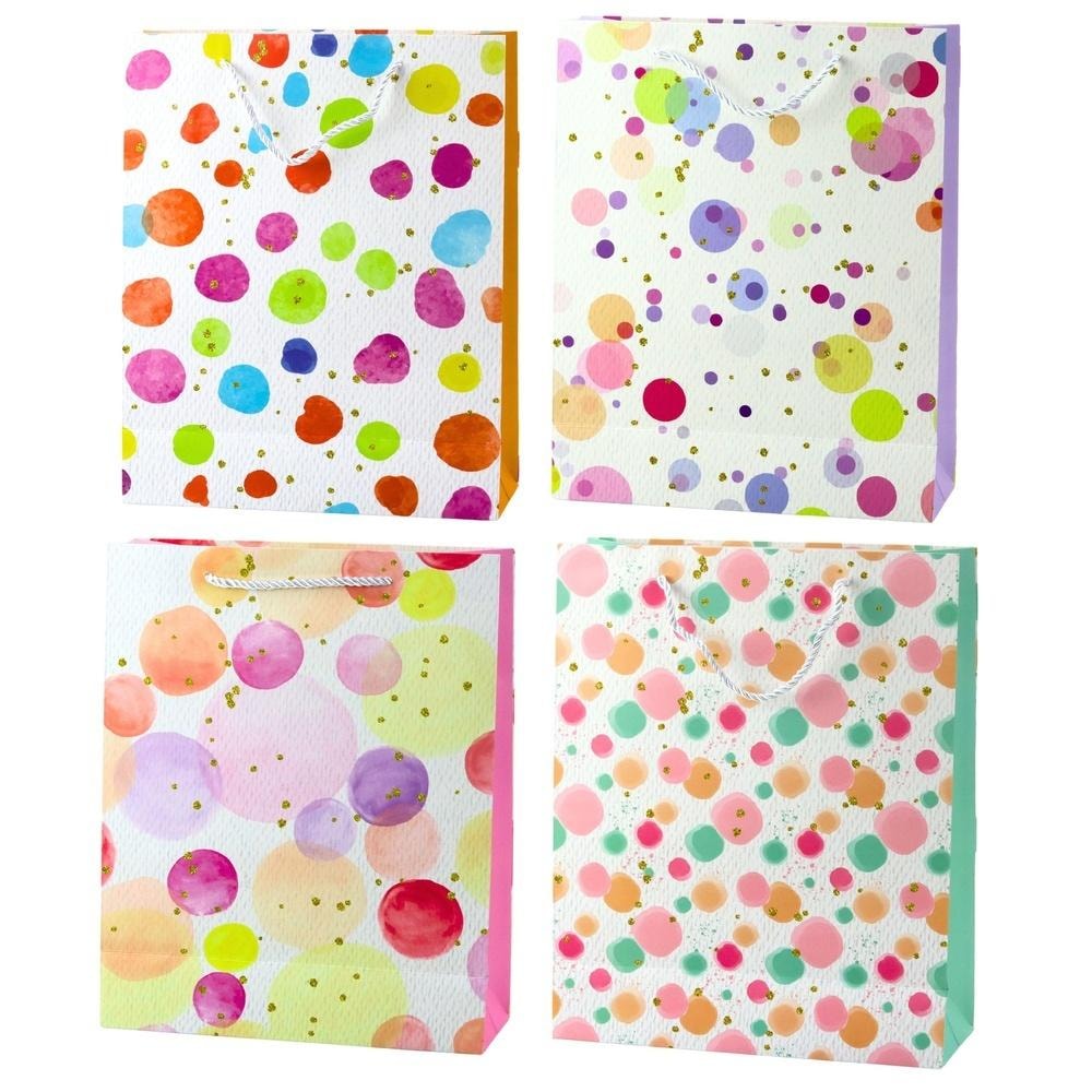 Gift bag Watercolor Dots MIX 32x26x10cm - perfect for gifts