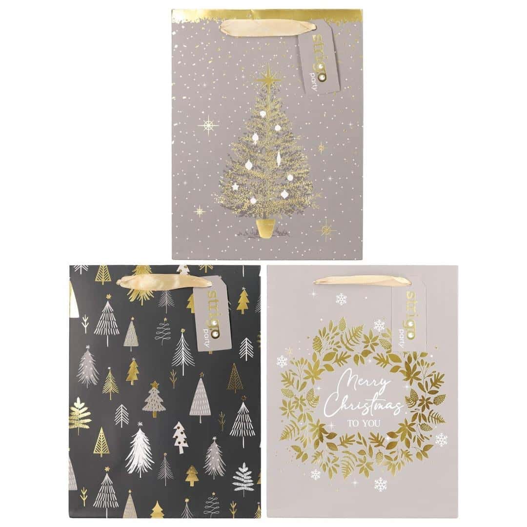 STRIGO Christmas Gift Bag - Mix of designs perfect for gifts