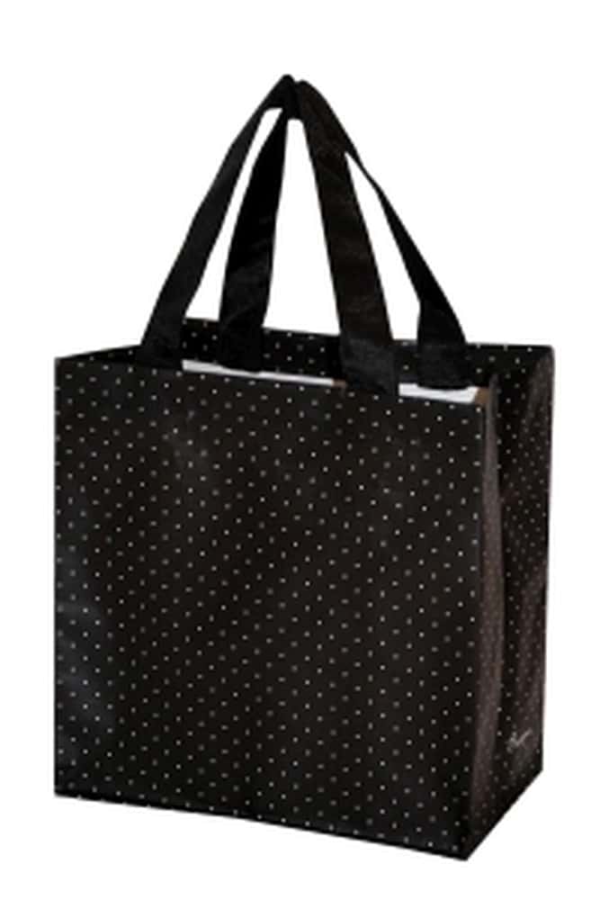 FRASPO Shopping bag 10L A5 - black dots, perfect for shopping