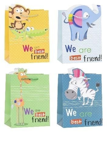 Rozette Decorative Bag 26x32x10cm Hot-Stamp Pattern Mix - perfect for gifts