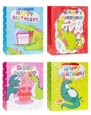 Rozette Decorative glitter bag pattern mix - perfect as a gift