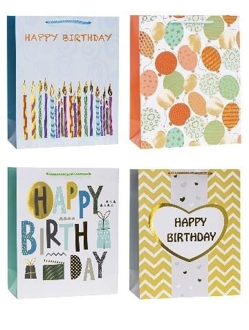 Rozette Decorative Bag 31x42x12cm Hot-Stamp Mix - perfect for gifts