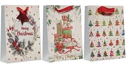 Christmas gift bag mix designs - perfect for gifts
