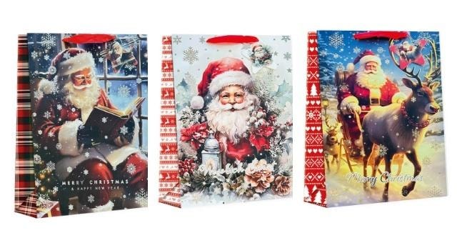 Christmas gift bag mix designs - perfect for gifts