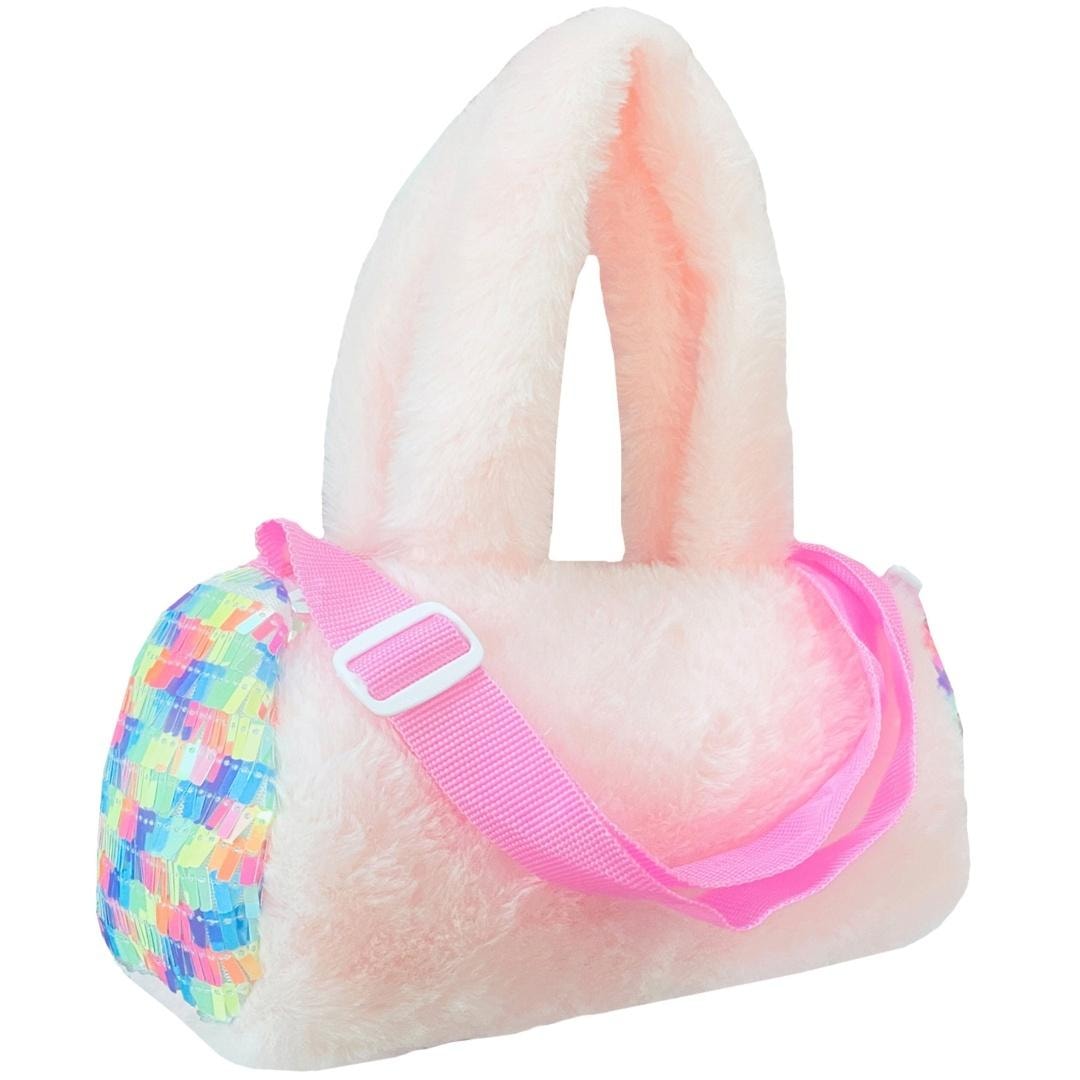 Plush handbag with sequins - Pink magic for little princesses