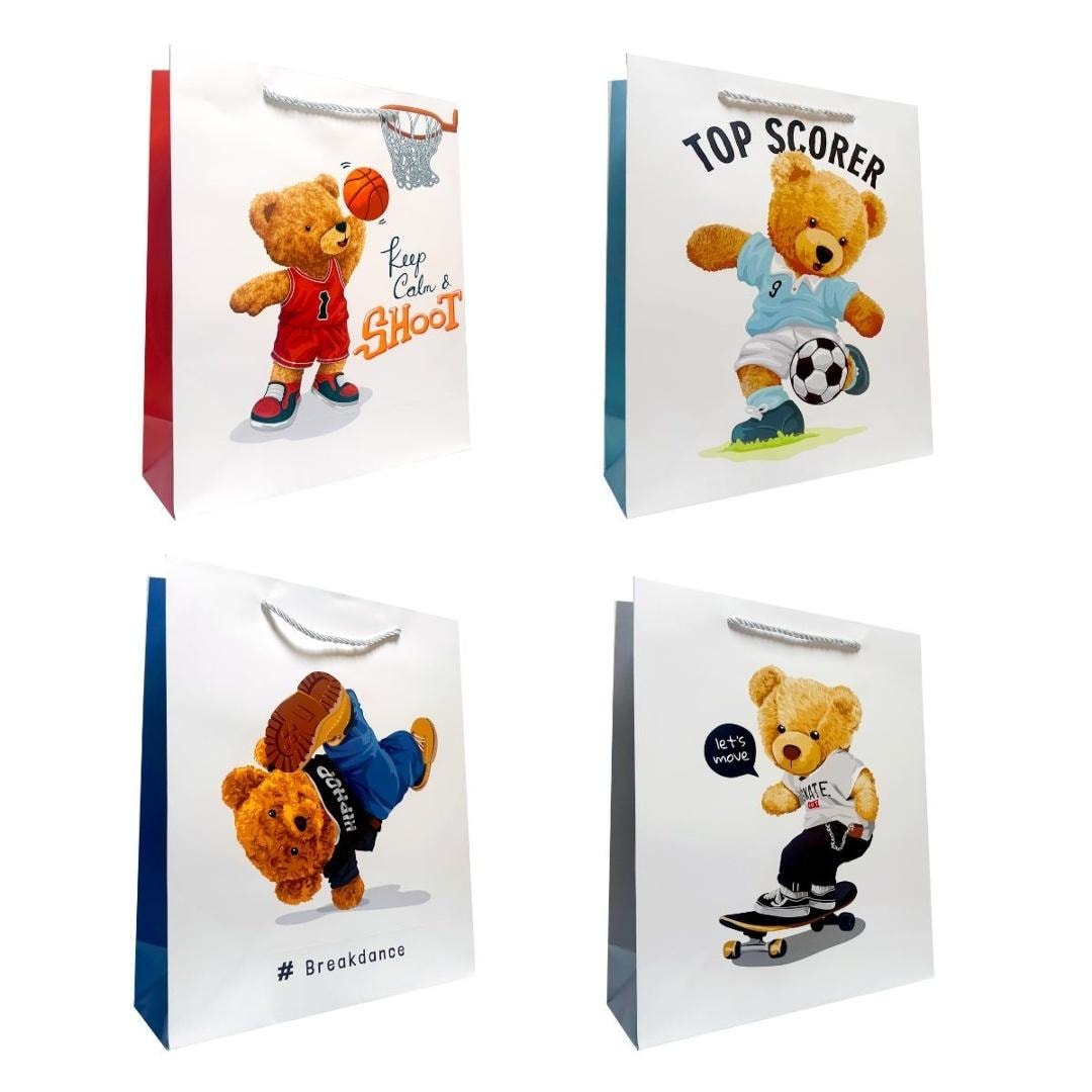 Gift bag children's L Sports bear - ideal for gifts