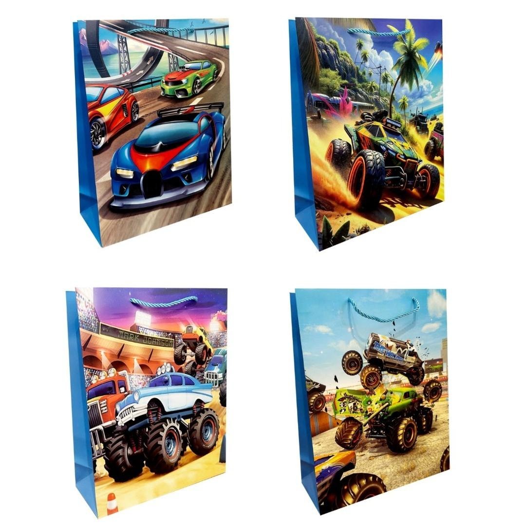 Gift bag children's L Monster Truck - perfect for gifts
