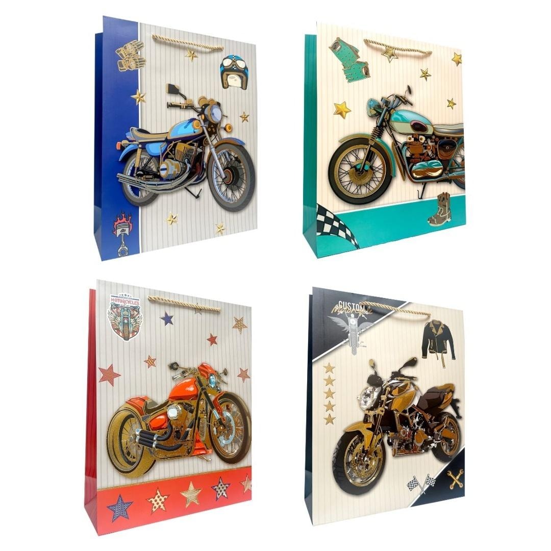 Gift bag children's L Motorcycle - perfect for gifts