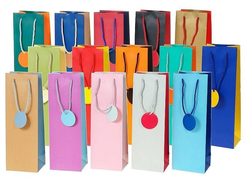 Gift bag for bottle MIX designs - perfect for a gift