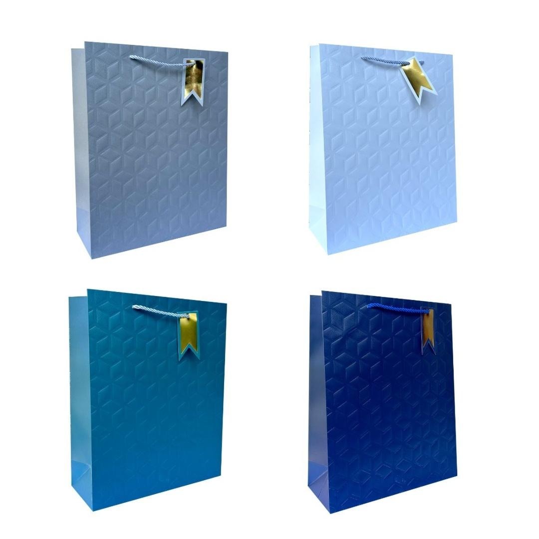 Universal gift bag S with embossing mix designs - perfect for gifts