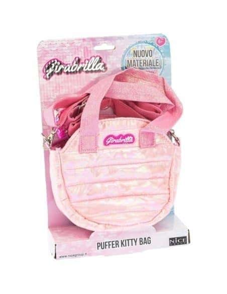 Girabrilla - Puff handbag round pink - perfect for girls