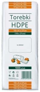 HDPE Bags 18x27 cm - 1000 pieces - ideal for food packaging