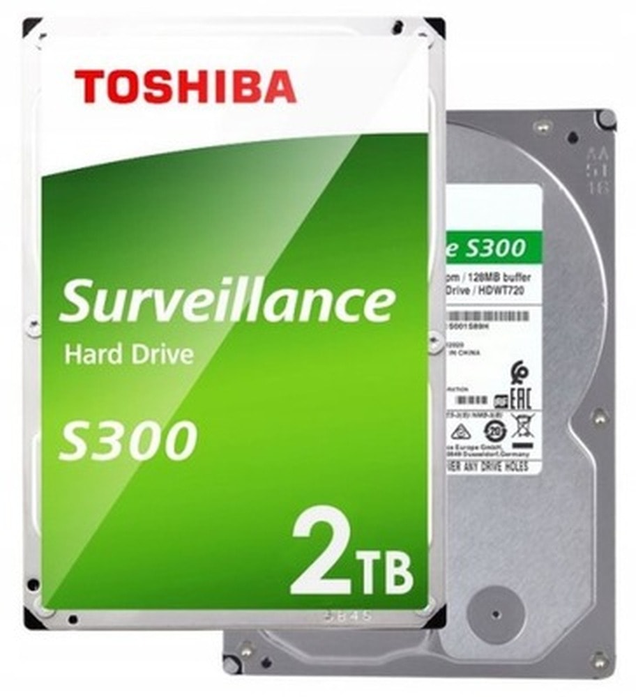 Toshiba S300 2TB Dysk Twardy 3.5" SATA III do Monitoringu
