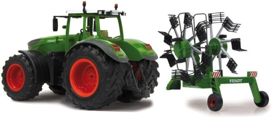 Fendt Tractor R/C + rotary tedder - remote-controlled agricultural set