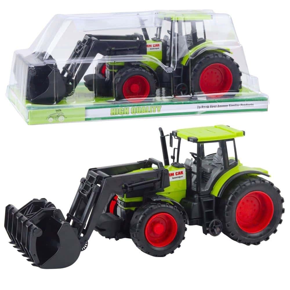 Green tractor with gripper - perfect gift for little farmers