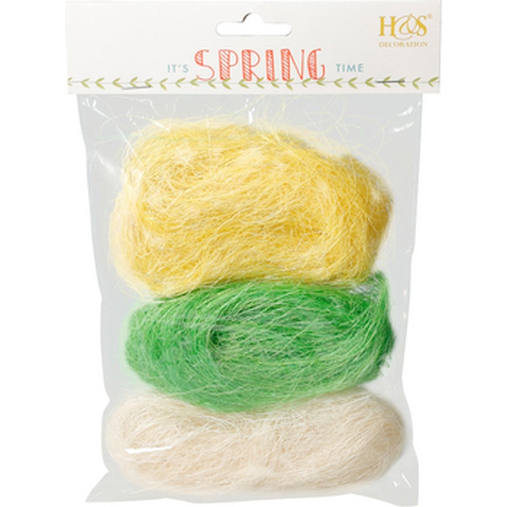 Easter Grass Sisal - Set of 3 Colors for Decoration