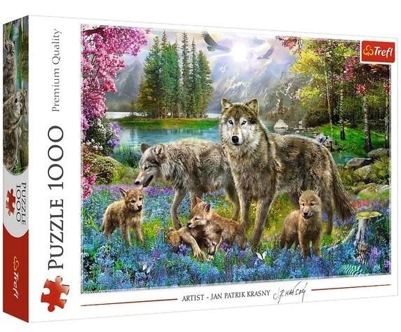 Puzzle 1000 Wilcza rodzina 10558