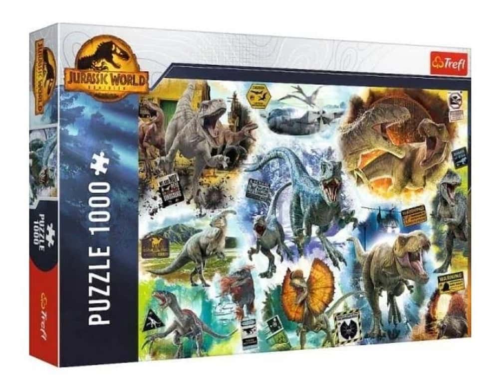Trefl Puzzle 1000 pieces Dinosaurs - relaxing puzzle for adults