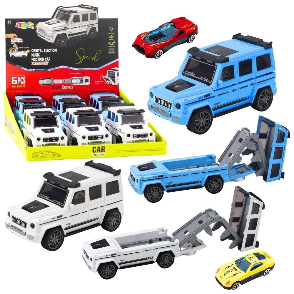 Transforming SUV with hidden car - perfect toy for motorsport fans
