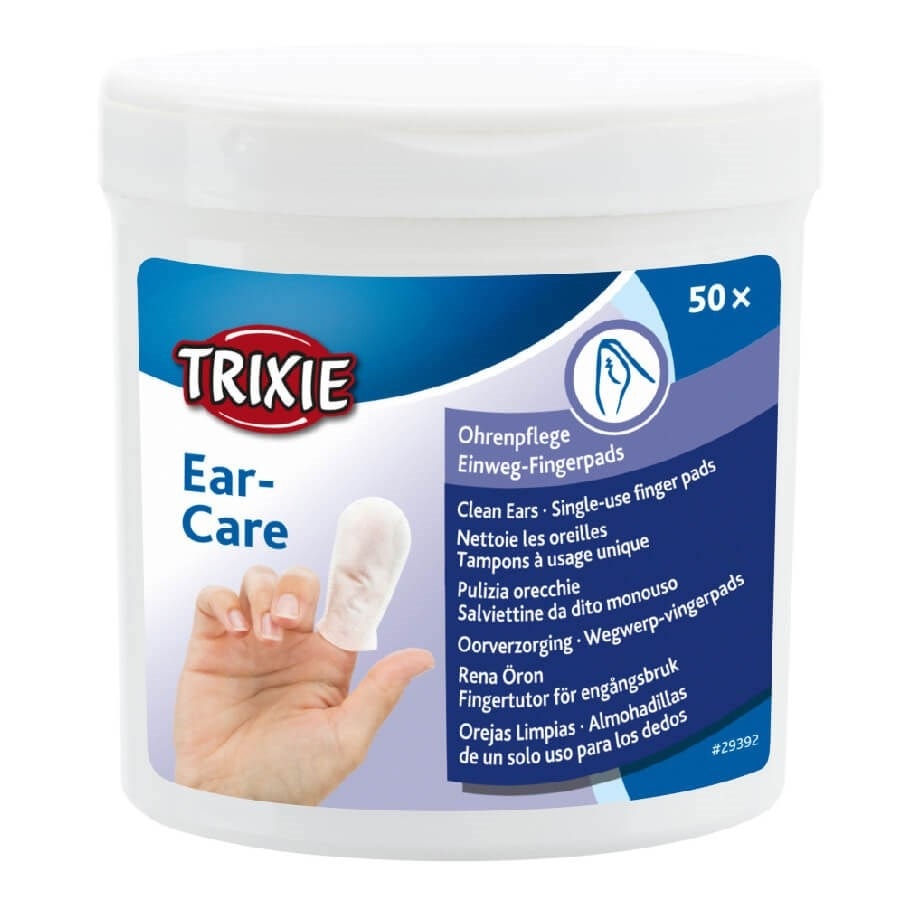 TRIXIE Ear-Care - Ear-Care Wipes for Dogs and Cats - 50 pieces