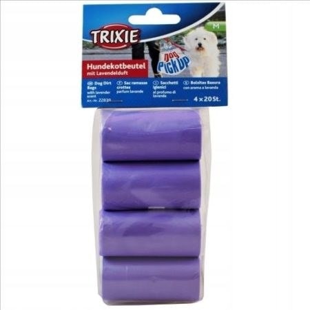 TRIXIE Doggy Pick Up - Dog Waste Bags - 4 x 20 pieces - perfect for walks