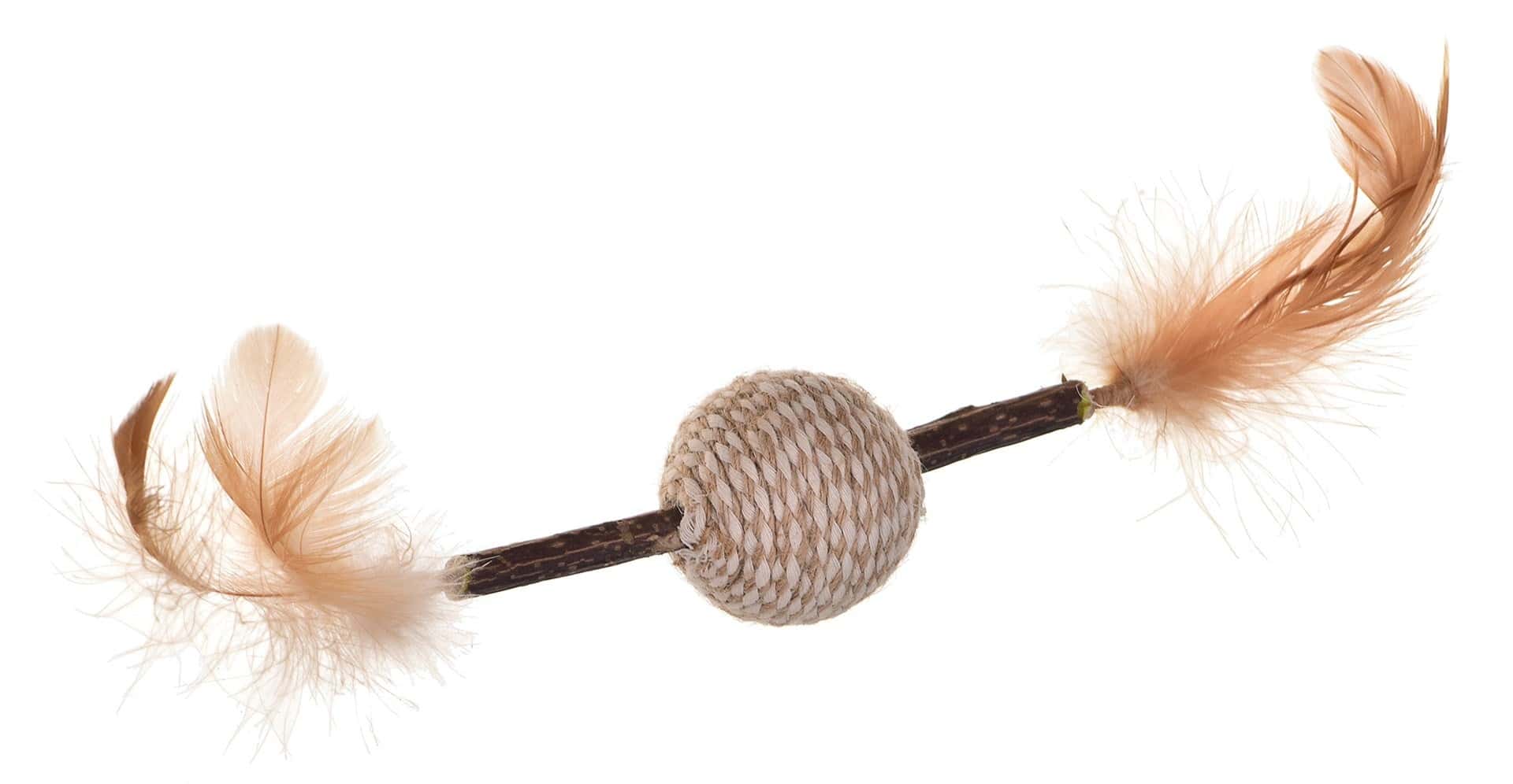 TRIXIE Cat Toy Matatabi Feather Game - 20 cm - perfect for play