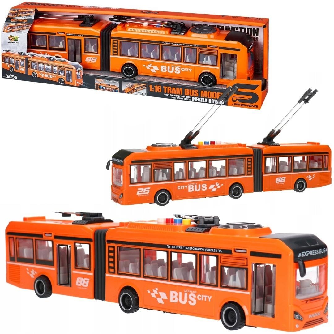 Trifox City trolleybus with light and sound - perfect gift for children