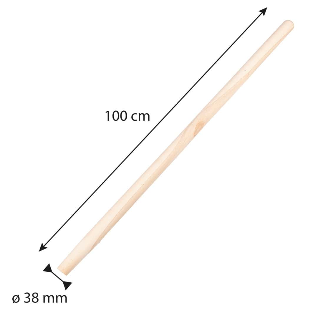 VERTO Wooden handle beech straight for shovel 38/100