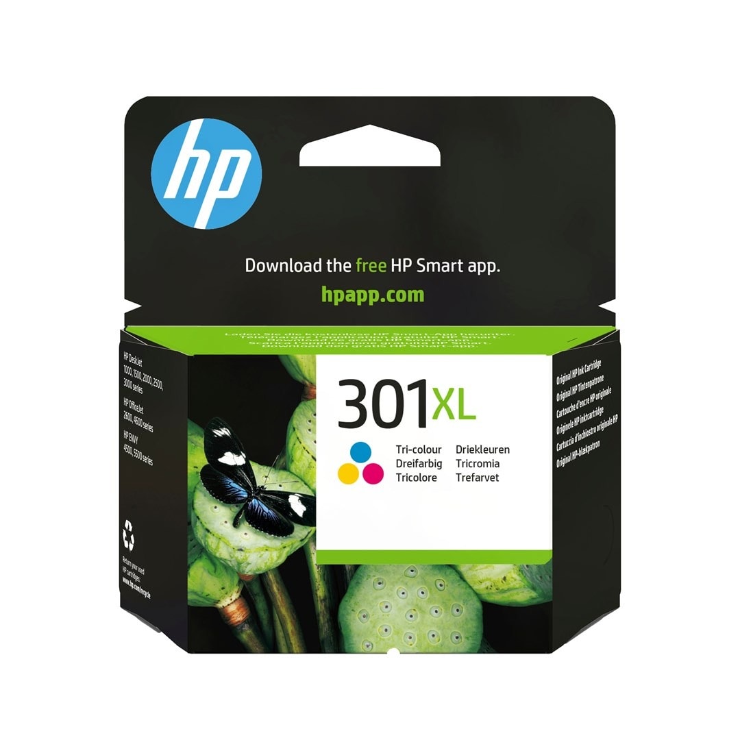 HP 301XL Color Ink Cartridge - High print quality in vibrant colors