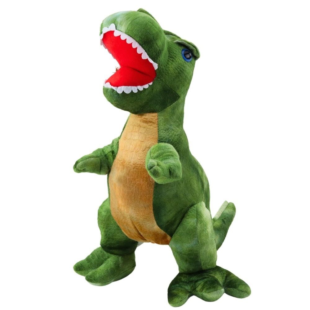 Plush dinosaur green with skin texture 45 cm - perfect for cuddling
