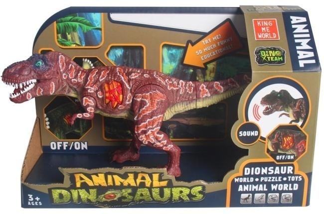 Merkpol Tyrannosaurus Rex with light and sound - interactive dinosaur for little paleontologists