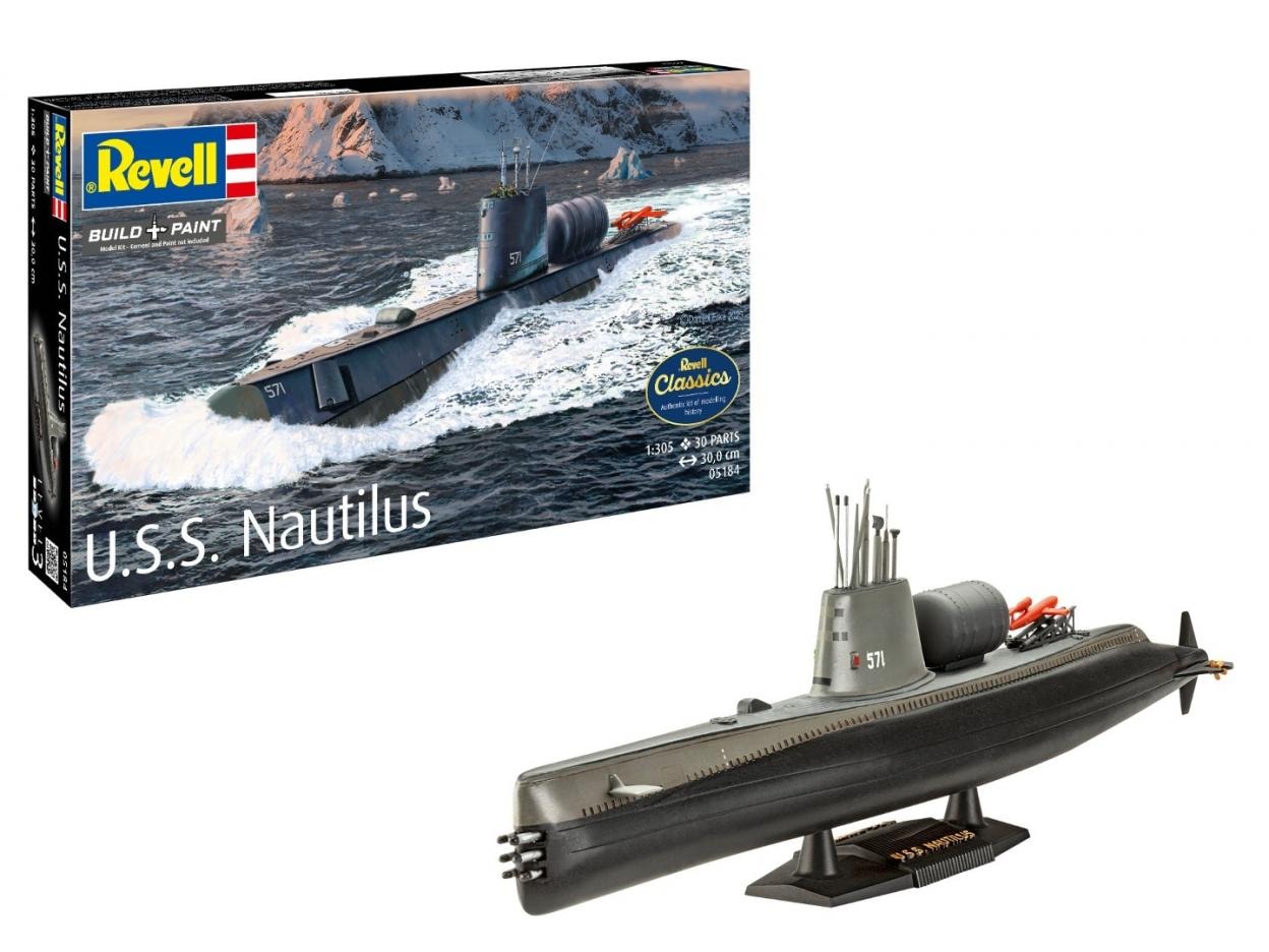 Revell USS Nautilus Submarine Model - Build a Legend!