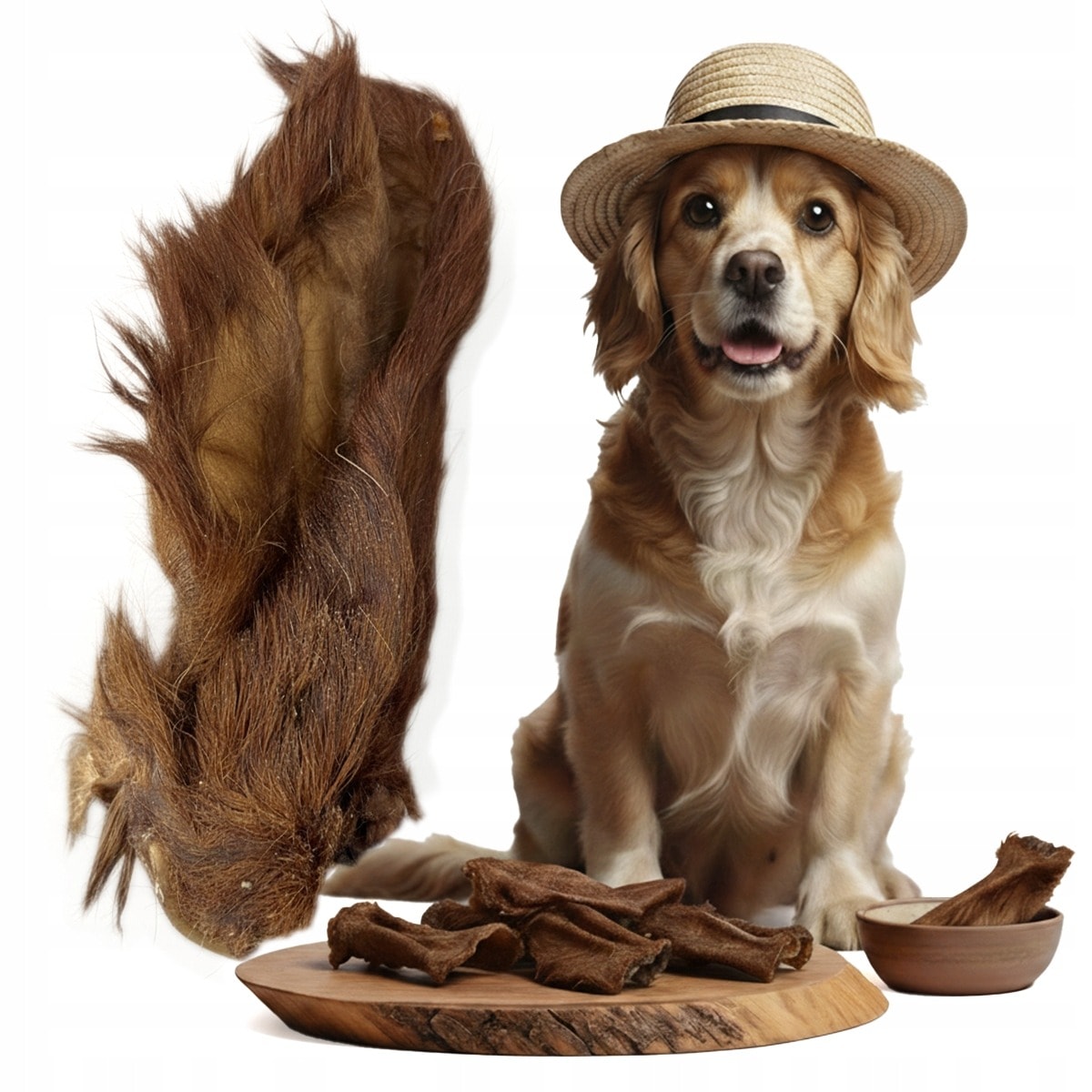 PETITTO Beef ear with cartilage - natural dog treat - 10 pieces