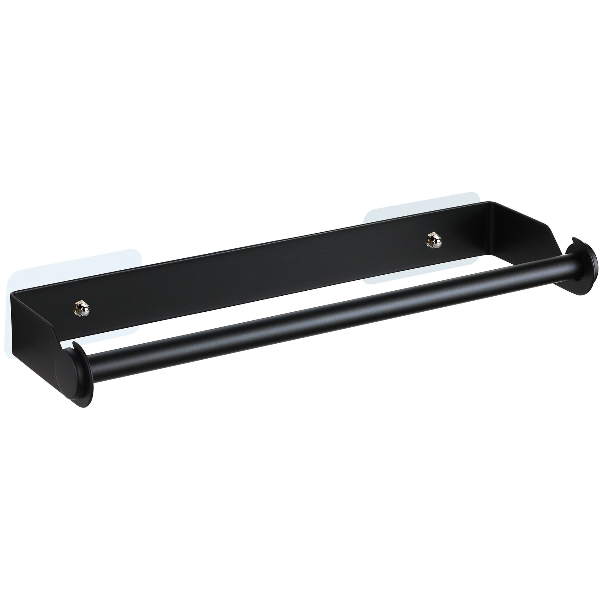 Klausberg Kitchen roll holder steel black - perfect for modern kitchen