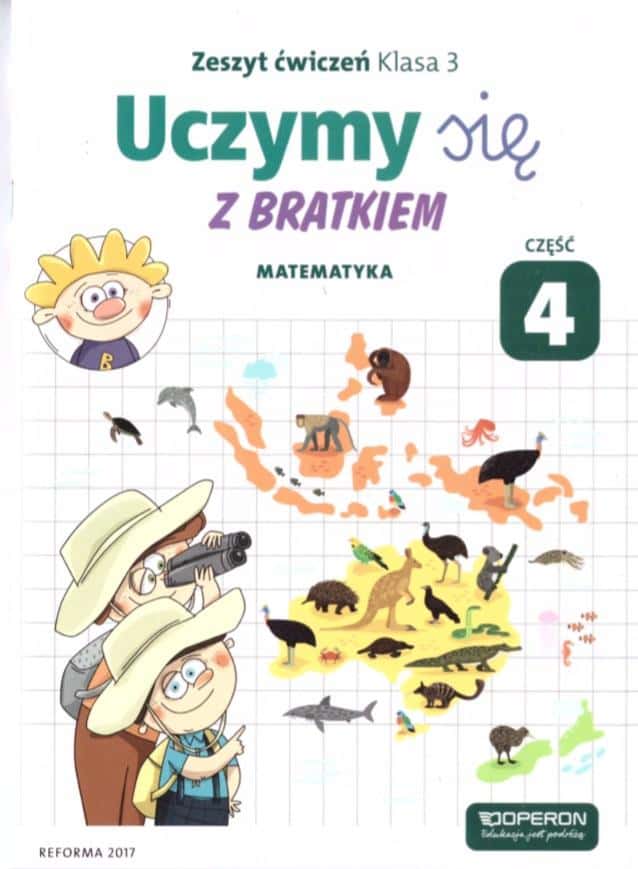 Learning with Bratek 3 - Mathematics workbook, part 4 for third graders