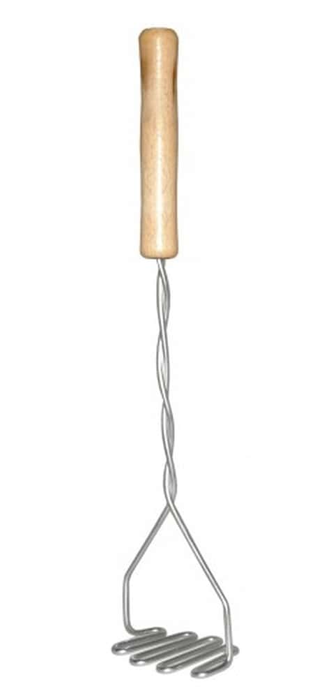 Name Potato masher - wooden handle, steel, ideal for puree